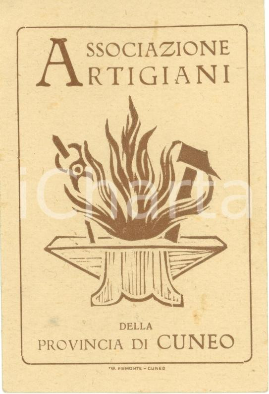 Oggetto da collezione cartaceo 1948 PAMPARATO CN Tessera artigiano Gerolamo RAVOTTI conducente 1