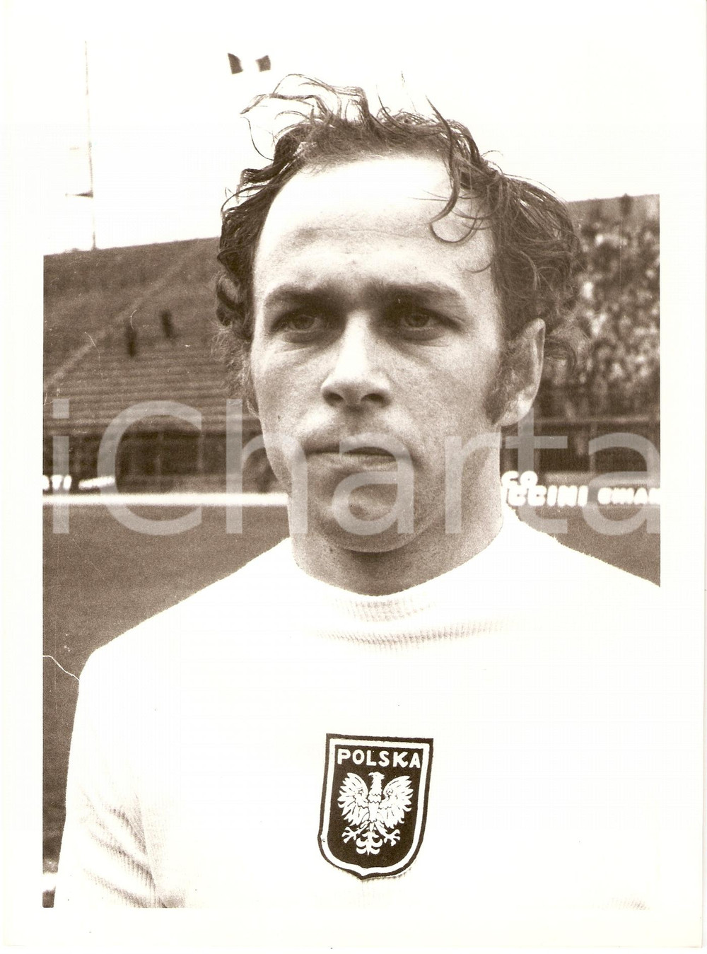 Fotografia d epoca originale 1978 POLONIA Calcio MONDIALI Grzegorz LATO Ritratto POLSKA Foto 1