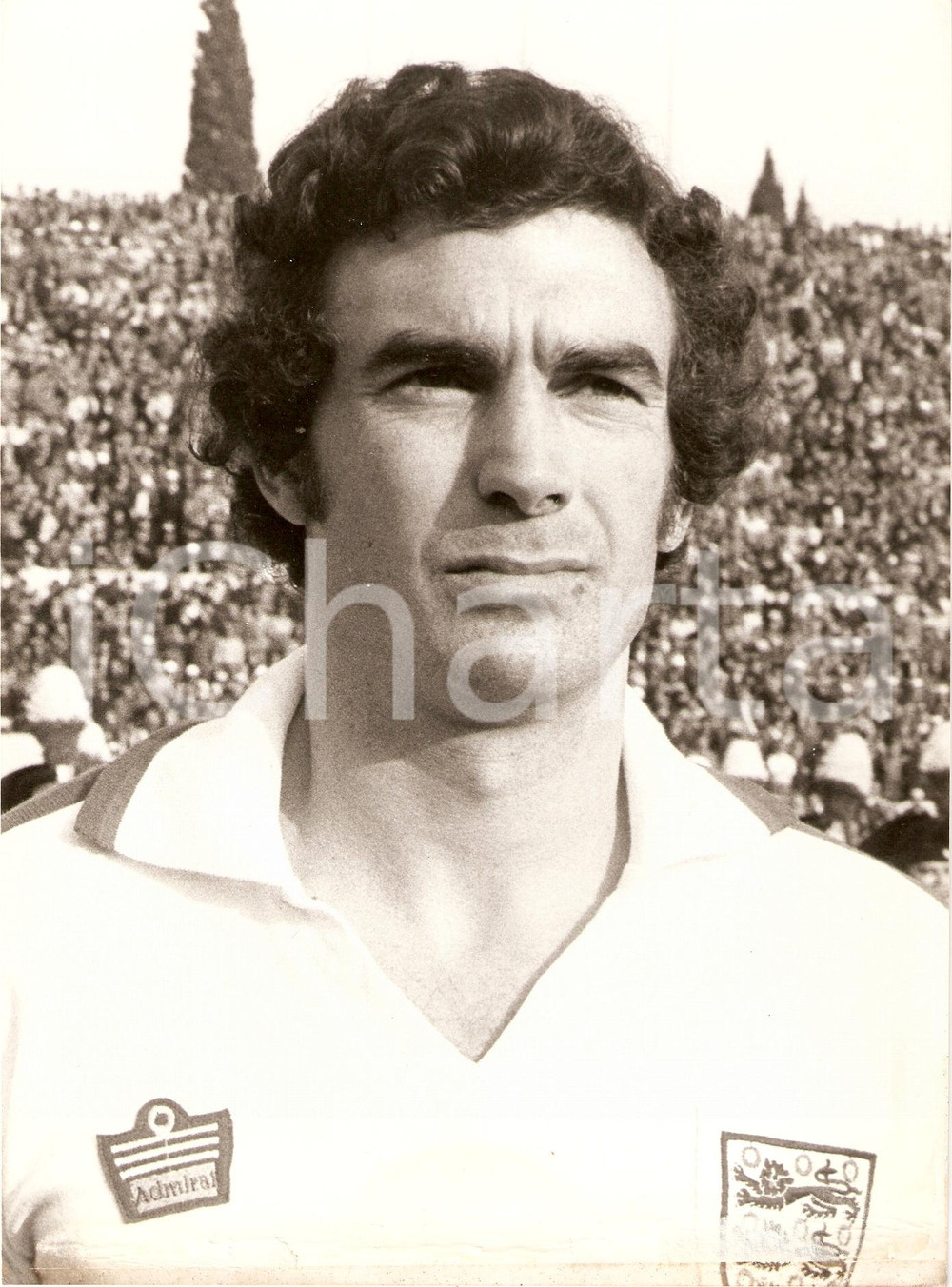 Fotografia d epoca originale 1974 INGHILTERRA Calcio MONDIALI Trevor BROOKING Ritratto Nazionale Foto 1 1