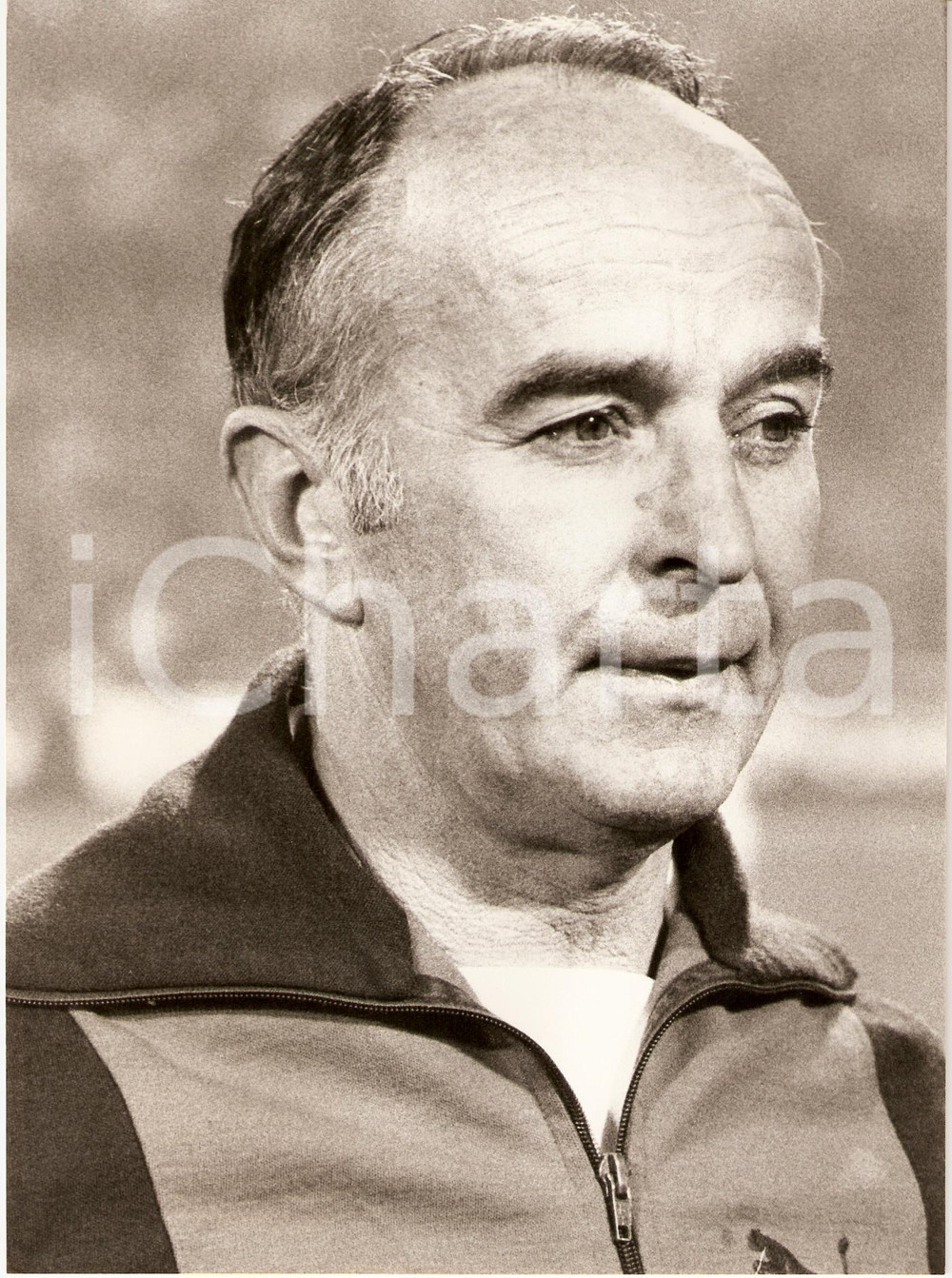 Fotografia d epoca originale 1980 ca JUGOSLAVIA Calcio Branko STANKOVIC Allenatore Ritratto Fotografia 1