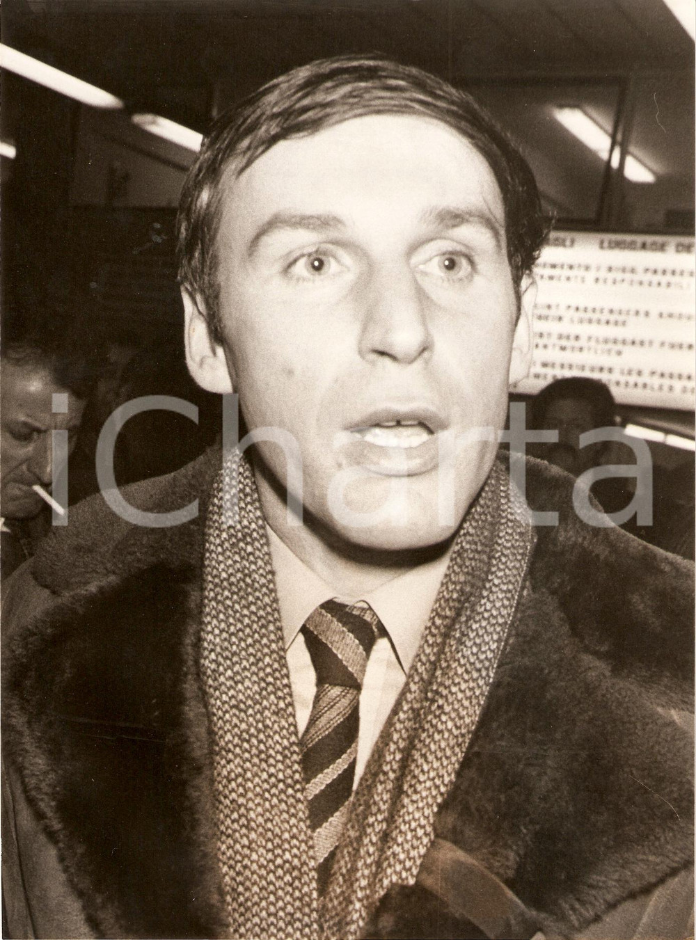 Fotografia d epoca originale 1970 ca JUGOSLAVIA Calcio STELLA ROSSA Dragan DZAJIC Ritratto Fotografia 1