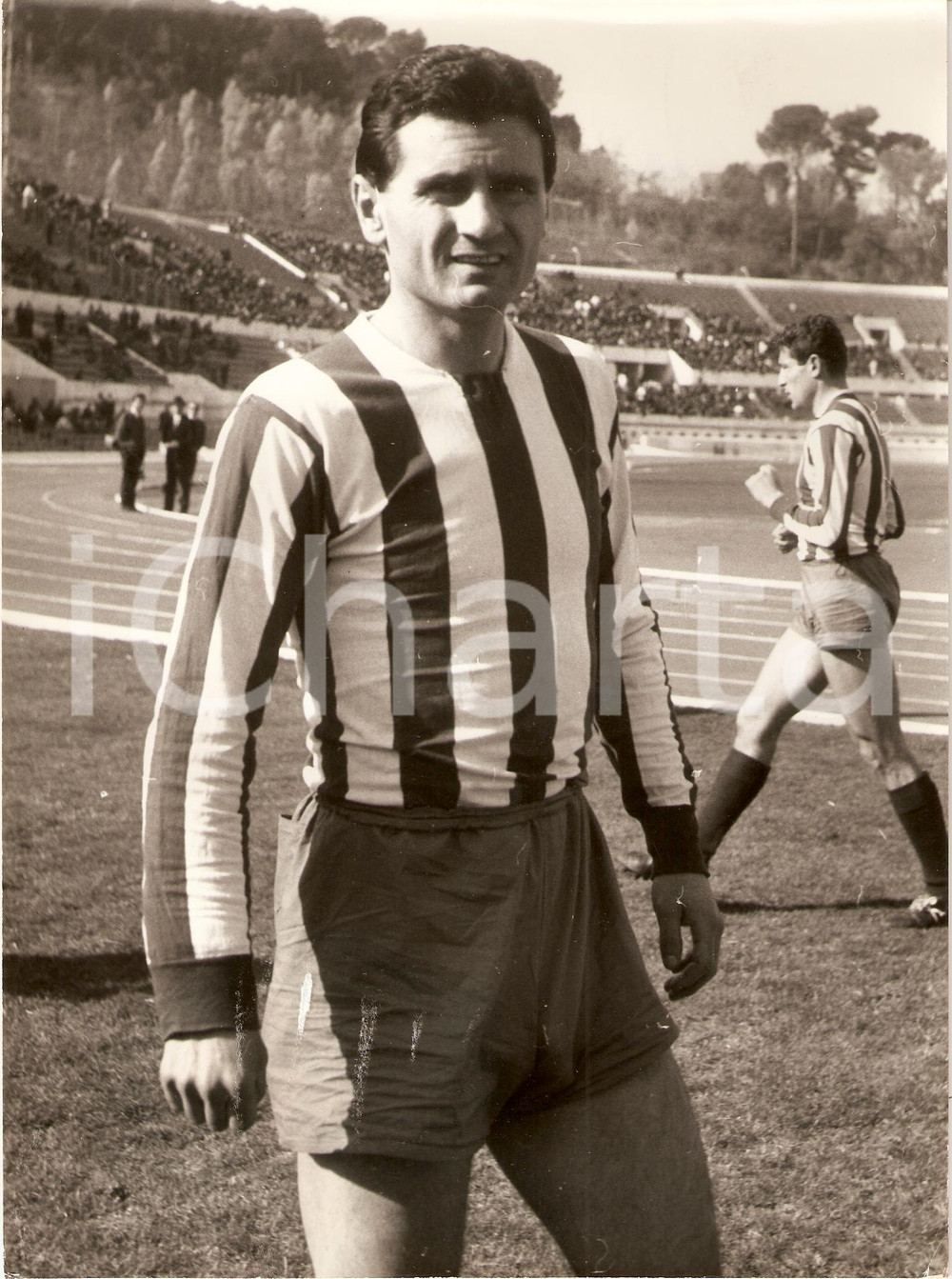 Fotografia d epoca originale 1960 ca JUGOSLAVIA Calcio ROMA  STELLA ROSSA Radivoje OGNJANOVIC Ritratto Foto 1