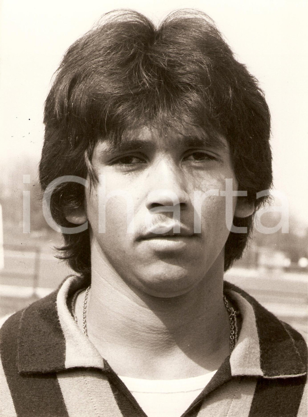 Fotografia d epoca originale 1980 circa INTER Calcio BUGRE Ritratto Calciatore Fotografia 1