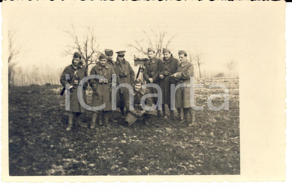 Fotografia d epoca originale 1926 CASALE MONFERRATO Ing. Ugo SCIARRETTA tra commilitoni caserma CARLO ALBERTO 1