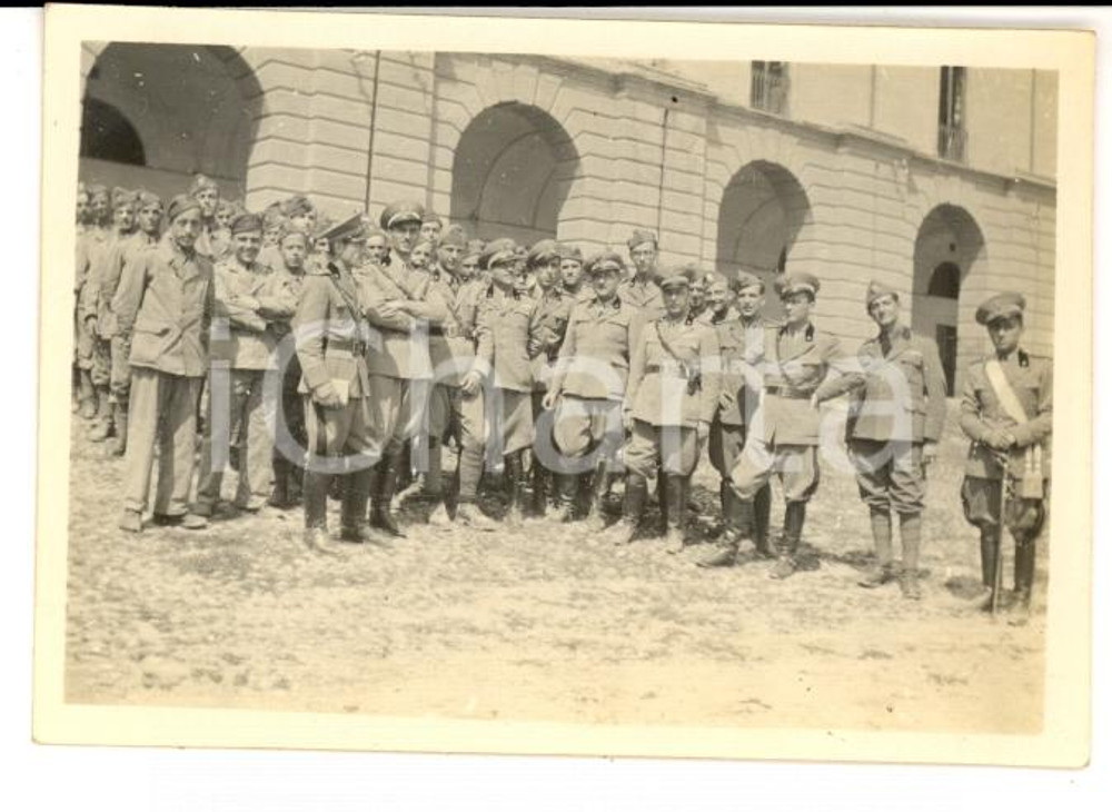 Fotografia d epoca originale 1937 CASALE MONFERRATO AL Soldati artiglieria Caserma CARLO ALBERTO Foto 1