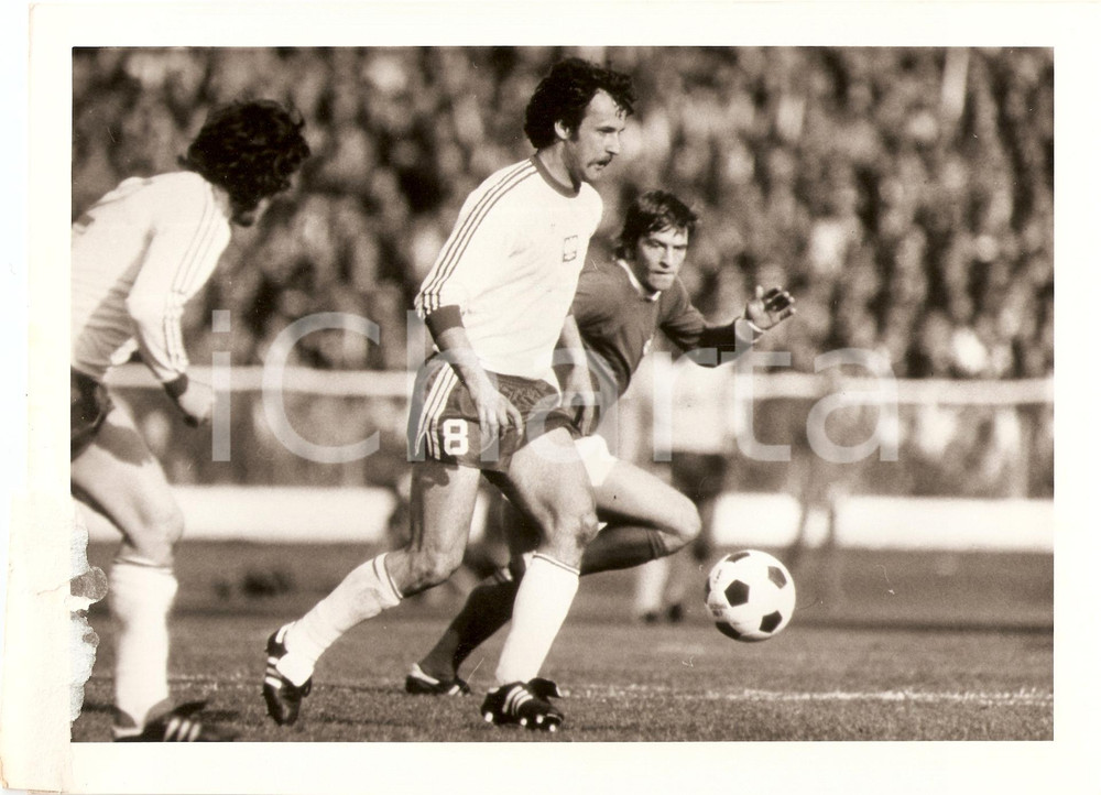 Fotografia d epoca originale 1982 POLONIA Calcio MONDIALI Janusz KUPCEWICZ durante partita Fotografia 1