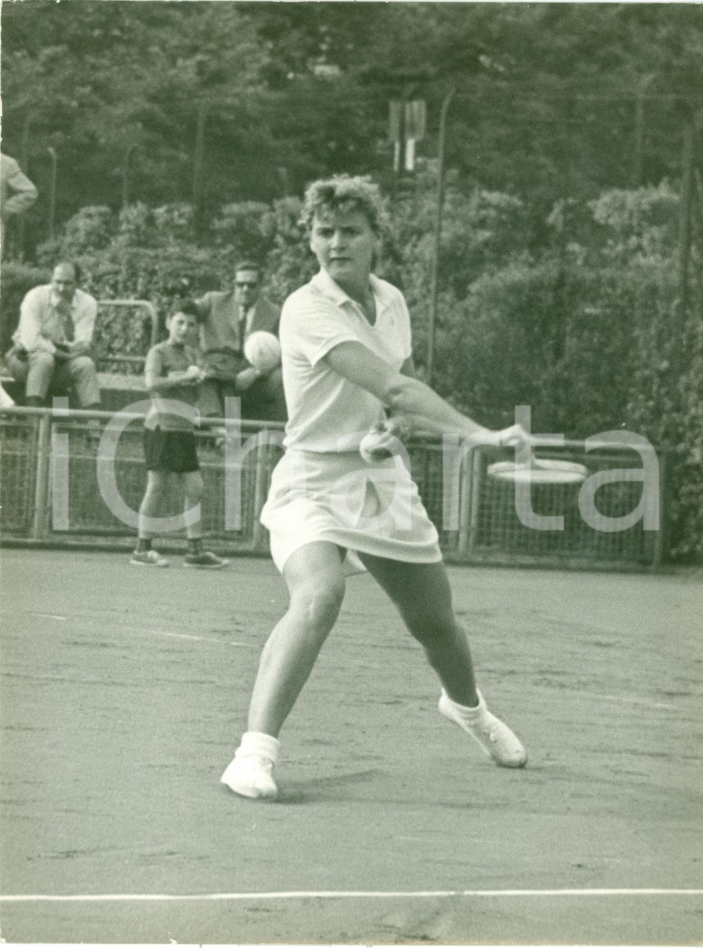 Fotografia d epoca originale 1959 TORINO Tennis Jitka HORCICKOVA alle Universiadi Fotografia 1