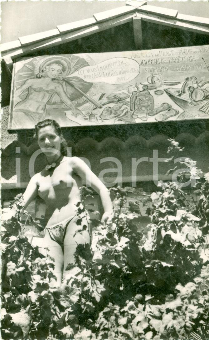 Fotografia d epoca originale 1960 FRANCE EROTICA Femme nue coquillages  Mille choses agrÃ©ables PHOTO 1