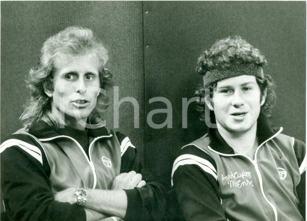 Fotografia d epoca originale 1978 COPPA DAVIS Tennis Doppio Vitas GERULAITIS John McENROE Fotografia 1