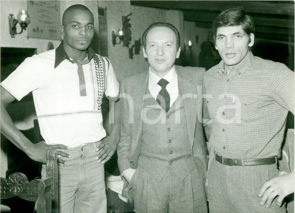 Fotografia d epoca originale 1979 MILANO Boxe Freddie BOYNTON Matteo SALVEMINI Bruno BRANCHINI Foto 1