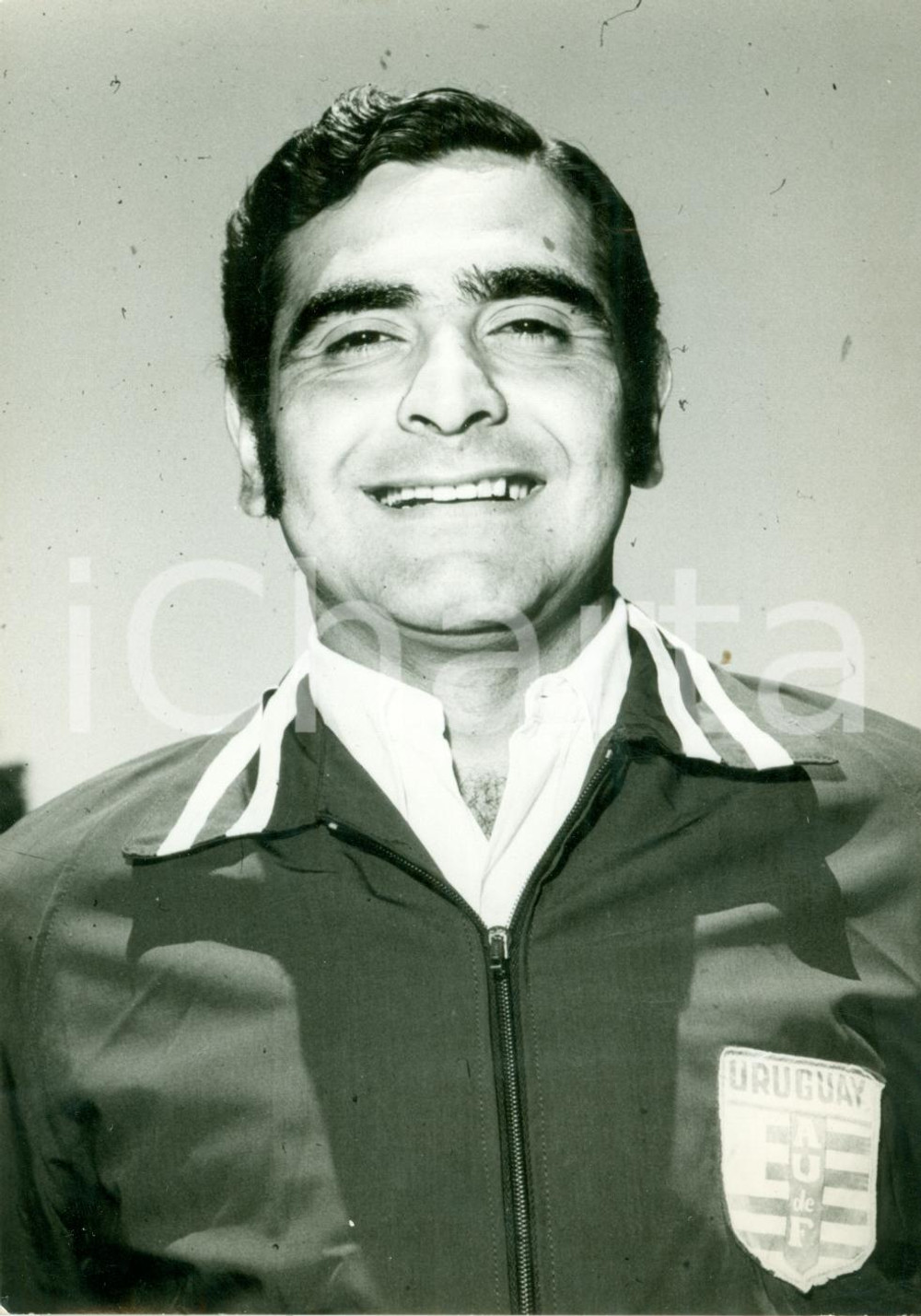 Fotografia d epoca originale 1970 URUGUAY Nazionale calcio Ritratto Luis CUBILLA Fotografia 1