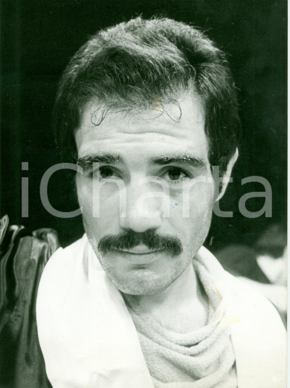Fotografia d epoca originale 1980 ca BOXE Ritratto pugile Ernesto BERGAMASCO Fotografia 1
