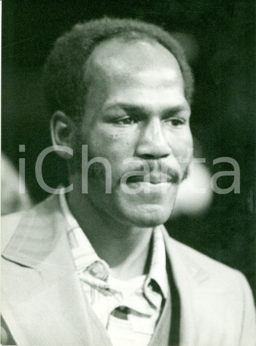 Fotografia d epoca originale 1985 ca BOXE Ritratto pugile Marvin JOHNSON Fotografia 1
