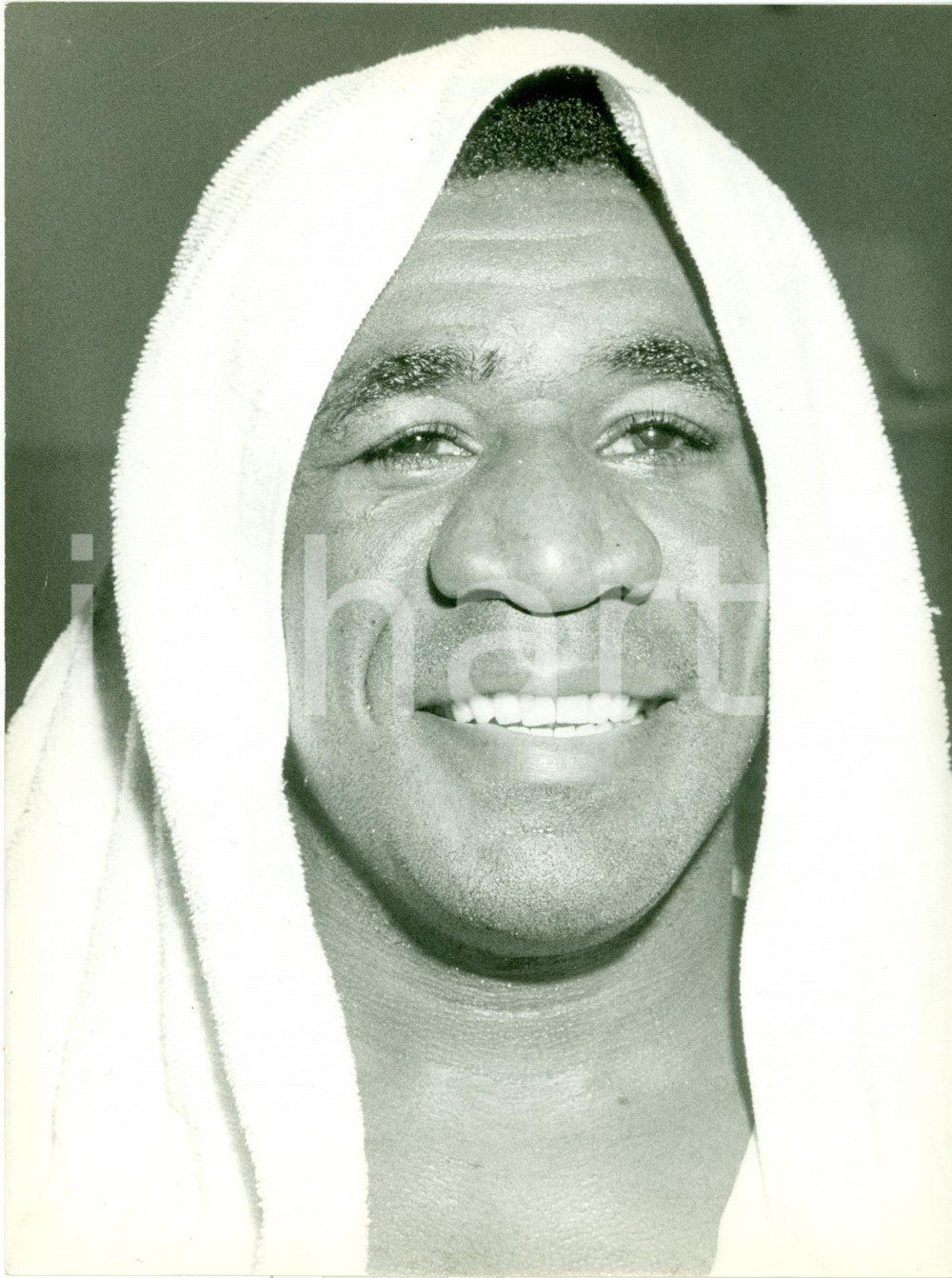 Fotografia d epoca originale 1969 ROMA Boxe Ritratto pugile Luis RODRIGUEZ per match Nino BENVENUTI Foto 1