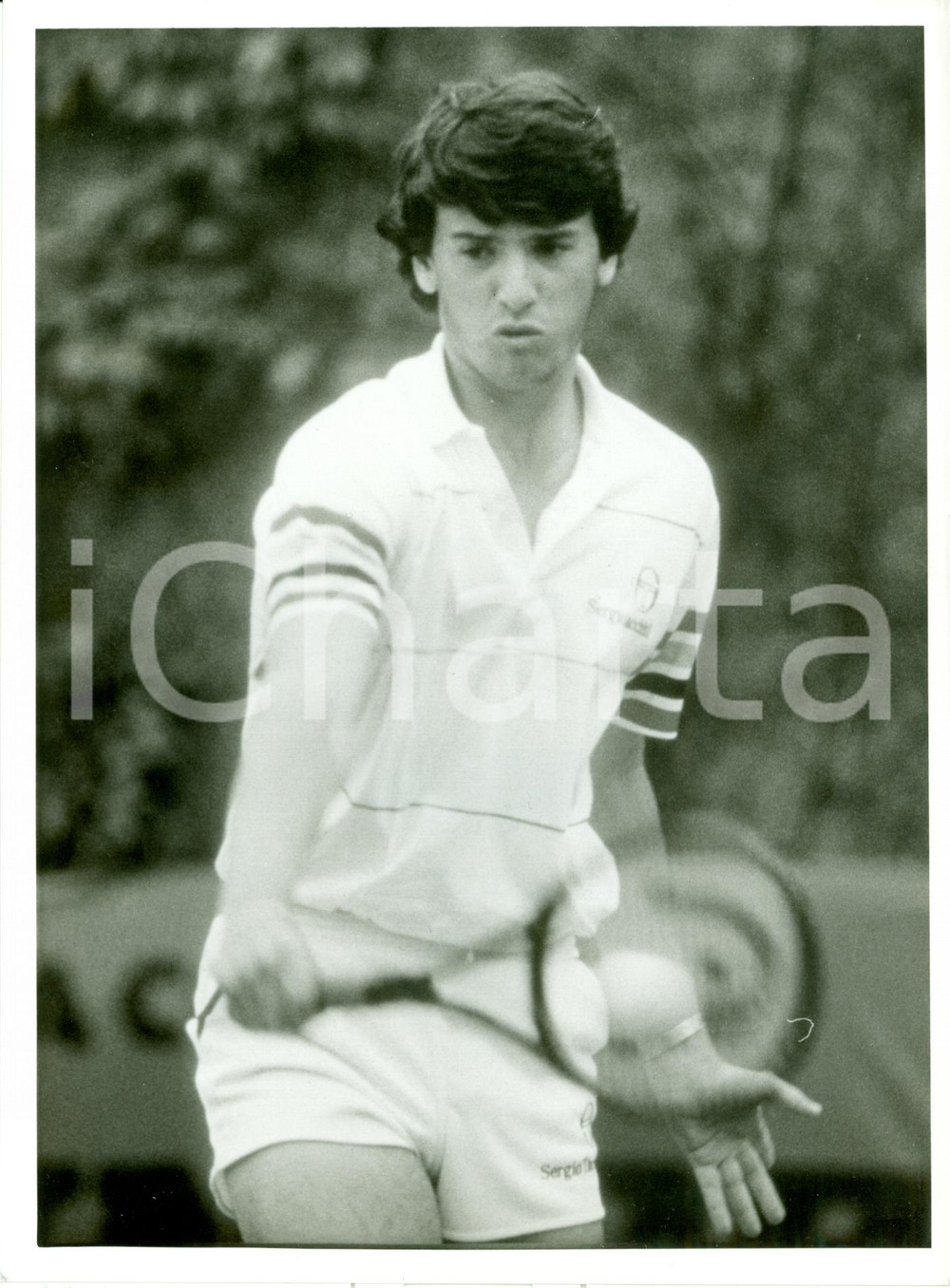 Fotografia d epoca originale 1992 MILANO Tennis Omar CAMPORESE match al MILAN INDOOR Fotografia 1