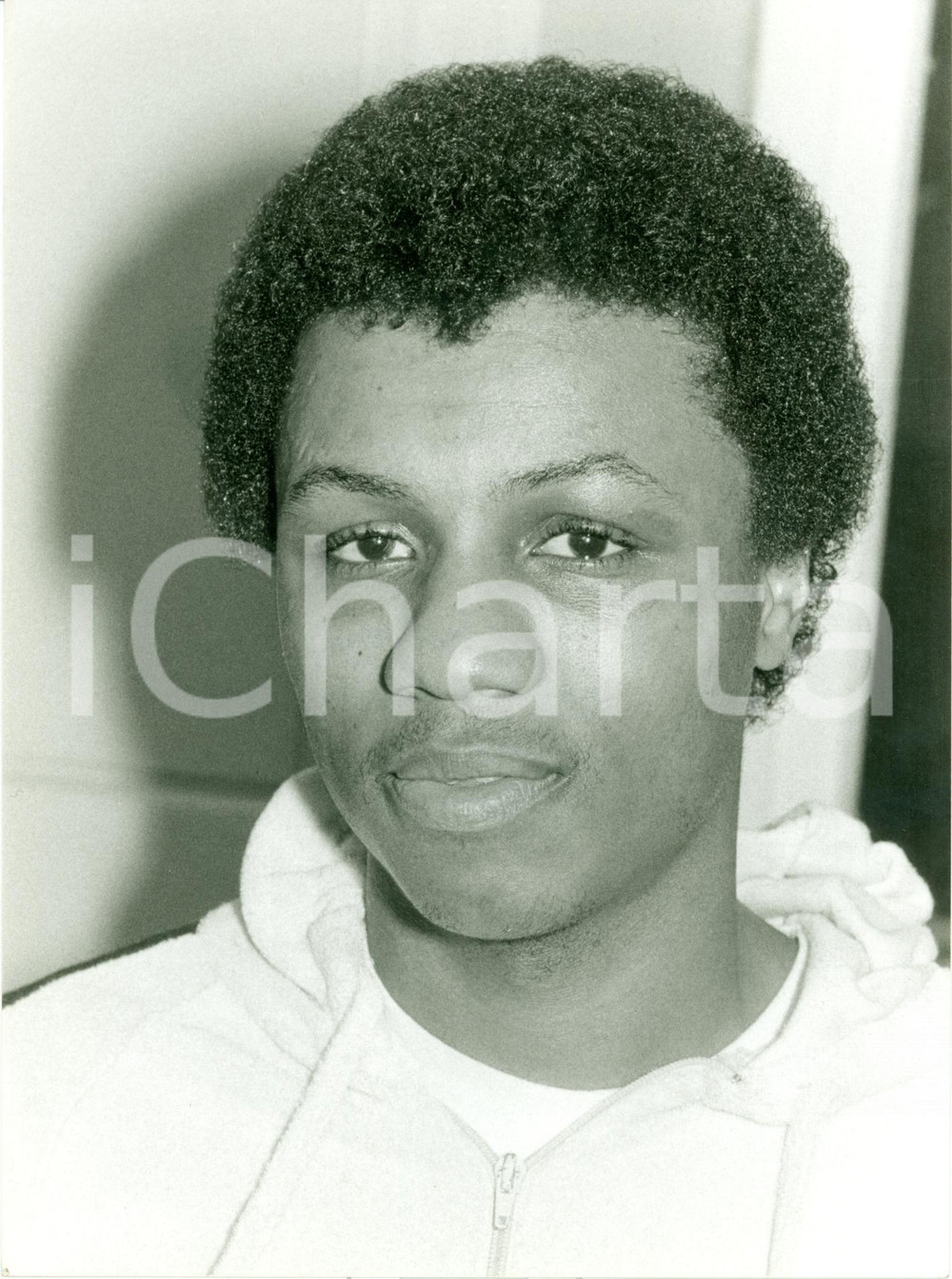 Fotografia d epoca originale 1980 ca BOXE Ritratto del pugile Robert YOUNG Fotografia 1