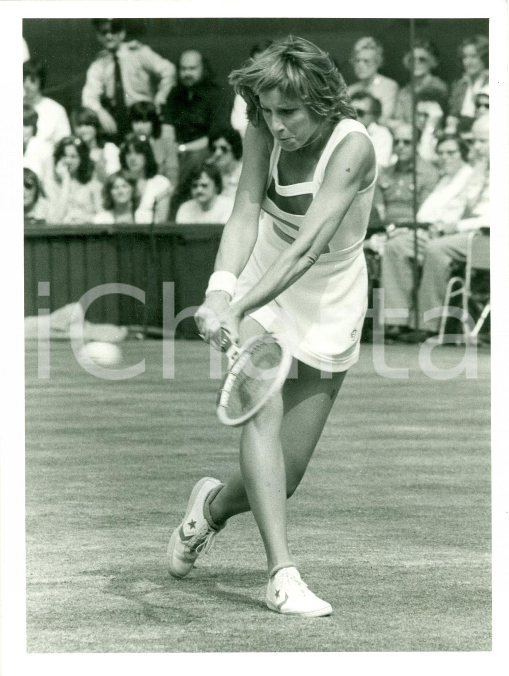 Fotografia d epoca originale 1979 WIMBLEDON UK Tennis Chris EVERT LLOYD vs Evonne CAWLEY Fotografia 1