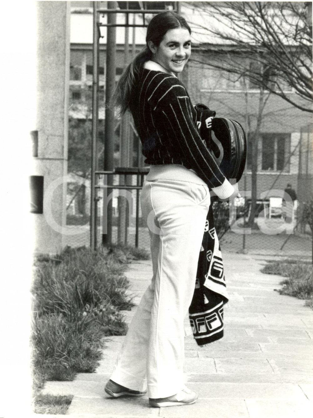 Fotografia d epoca originale 1985 ca MILANO Tennis Ritratto Sabina SIMMONDS Fotografia 1