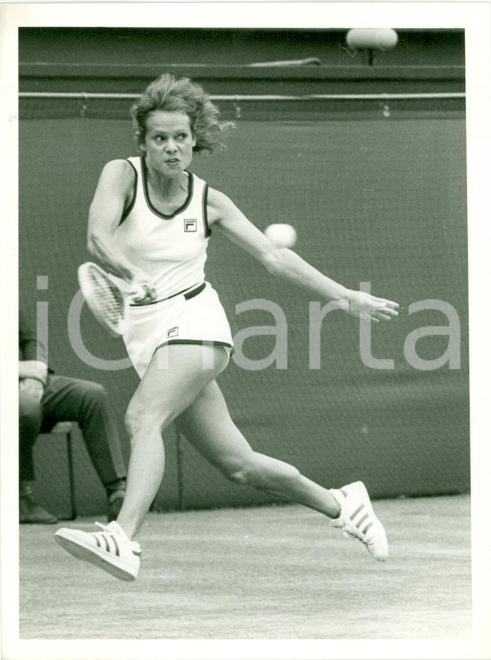 Fotografia d epoca originale 1979 WIMBLEDON UK Tennis Evonne CAWLEY vs Virginia WADE Photograph 1