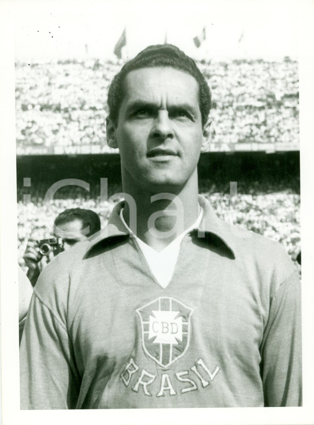 Fotografia d epoca originale 1966 BRASILE Calcio Portiere Gylmar DOS SANTOS NEVES Nazionale FOTOGRAFIA 1