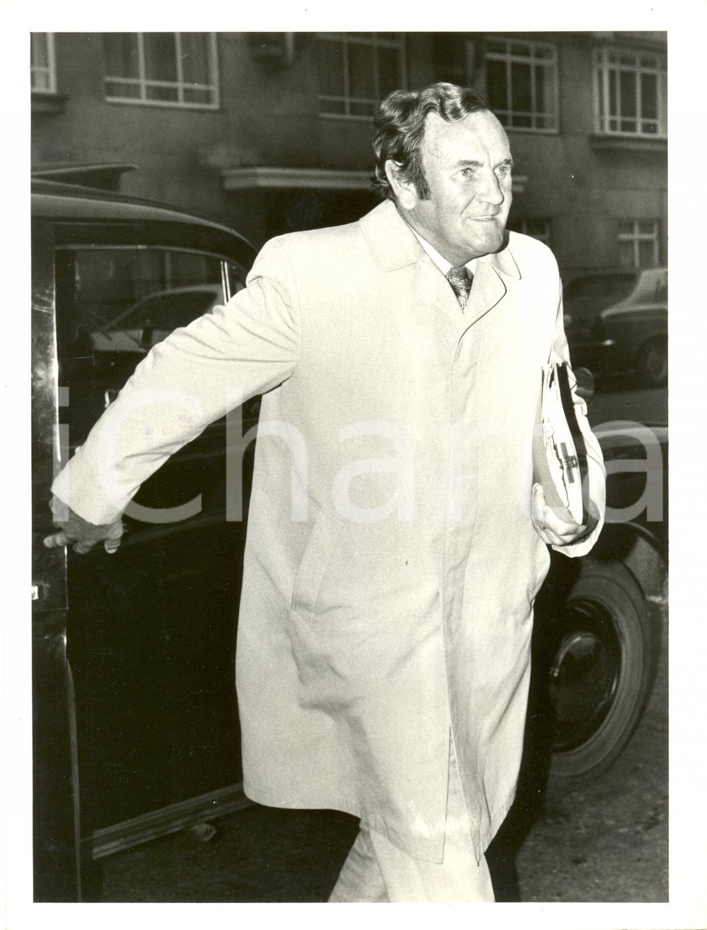 Fotografia d epoca originale 1978 LONDON UK English Soccer Manager Don REVIE faces Disciplinary Commission 1