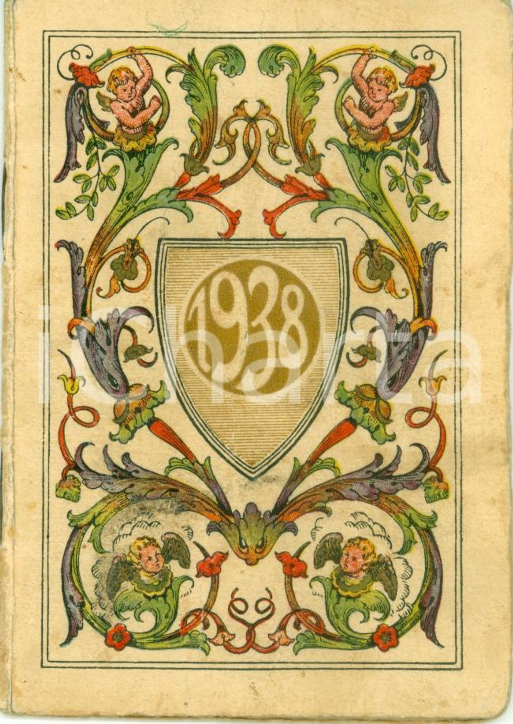 Oggetto da collezione cartaceo 1938 MILANO Calendarietto RAFFAELLO Casa Arte Cristiana ILLUSTRATO 1