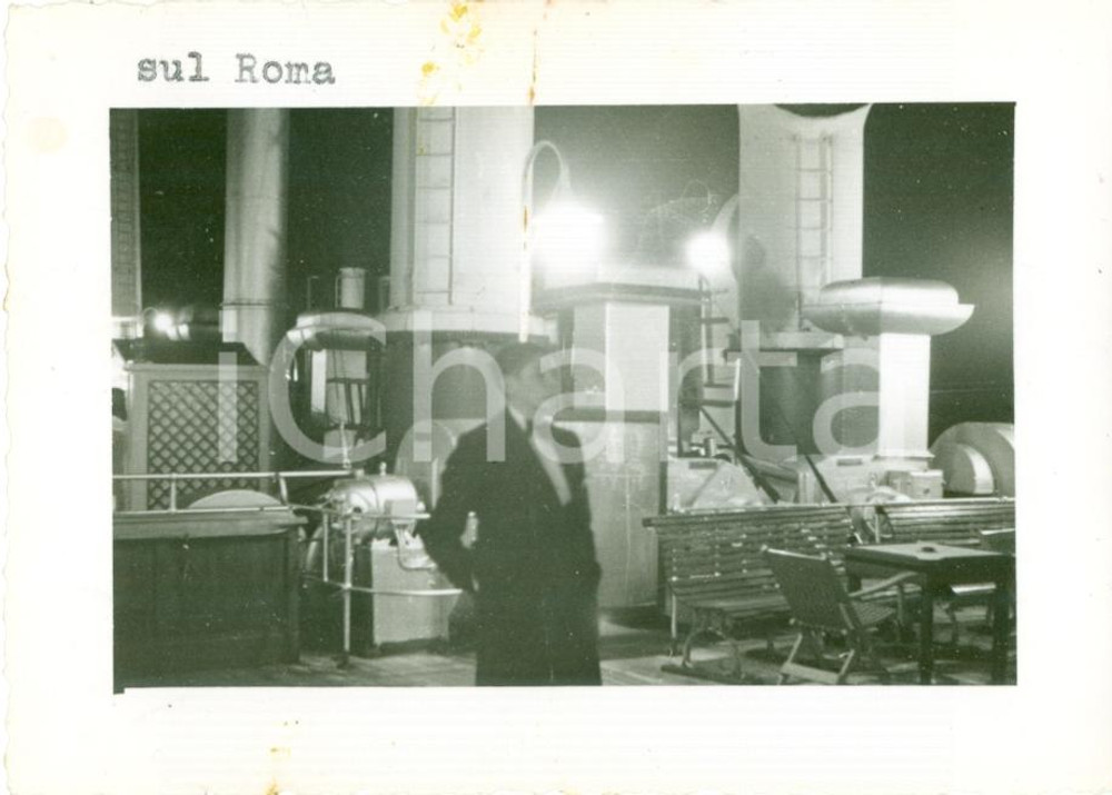 Fotografia d epoca originale 1937 NEW YORK USA In abito di gala su ponte transatlantico ROMA Fotografia 1