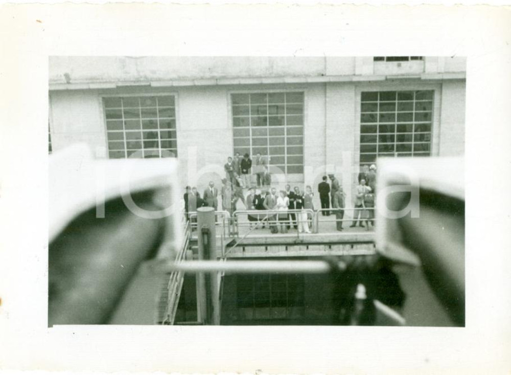 Fotografia d epoca originale 1937 NAPOLI Saluti da ponte transatlantico REX per NEW YORK Fotografia cm 11x8 1