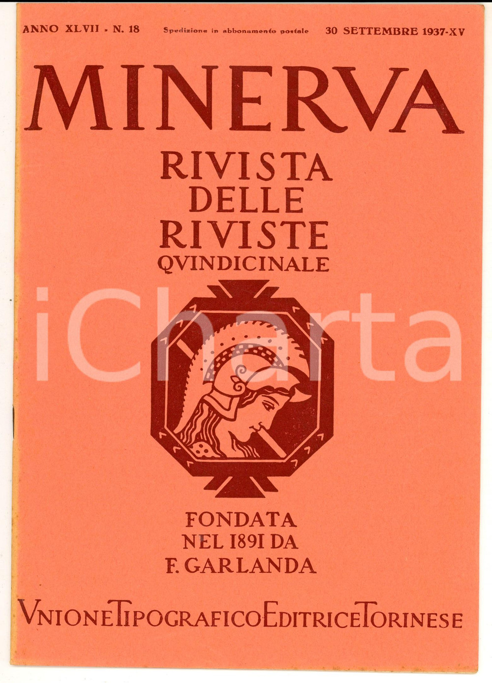 Giornale, rivista storica 1937 MINERVA Rivista delle Riviste  La razza bianca ai Tropici Anno XLVII nÂ°18 1