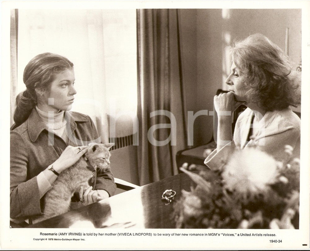 Fotografia d epoca originale 1978 VOICES Amy IRVING Viveca LINDFORS Scena dal film di Robert MARKOWITZ Foto 1