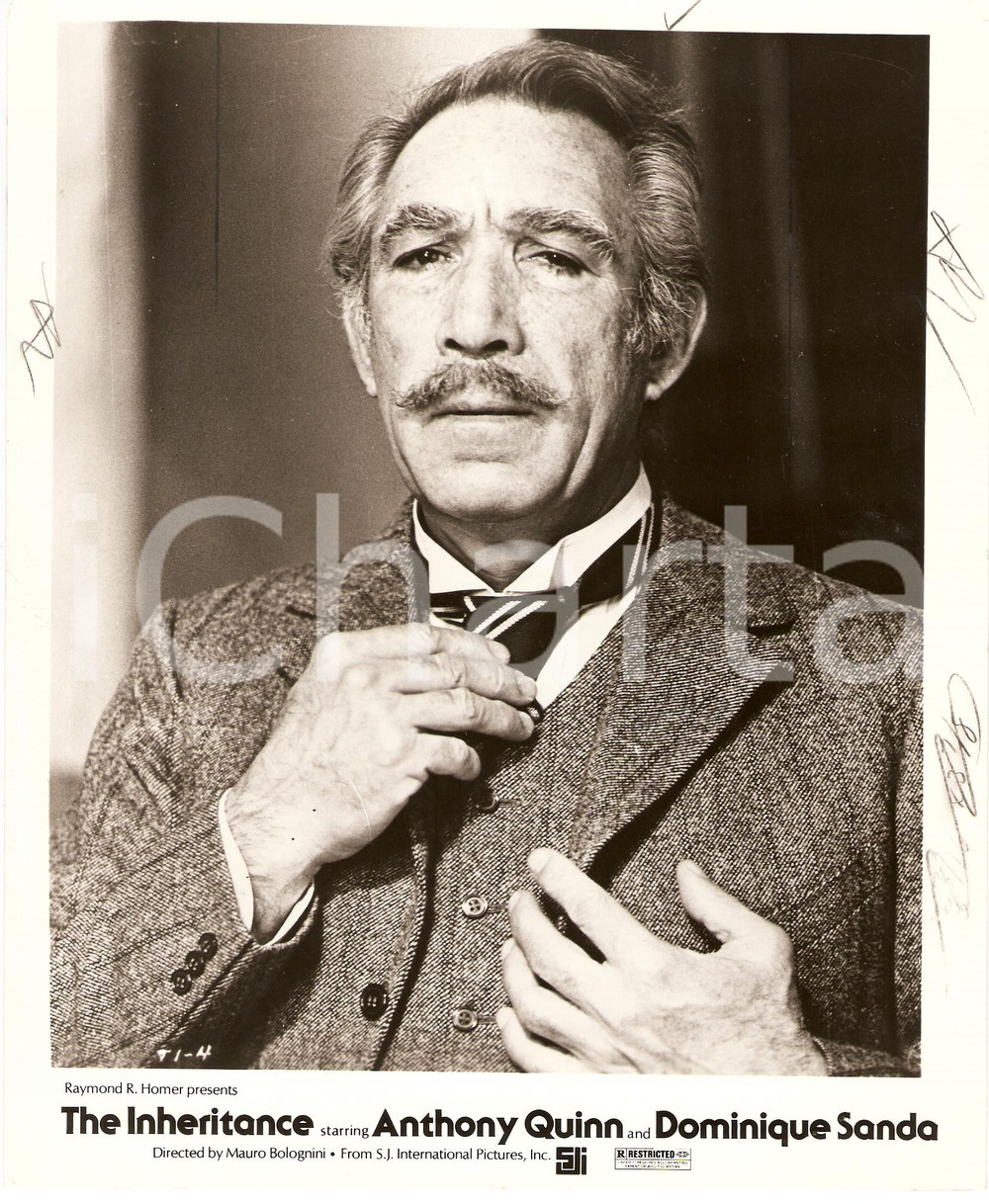Fotografia d epoca originale 1976 L EREDITA  FERRAMONTI Anthony QUINN Regia di Mauro BOLOGNINI Foto di scena 1