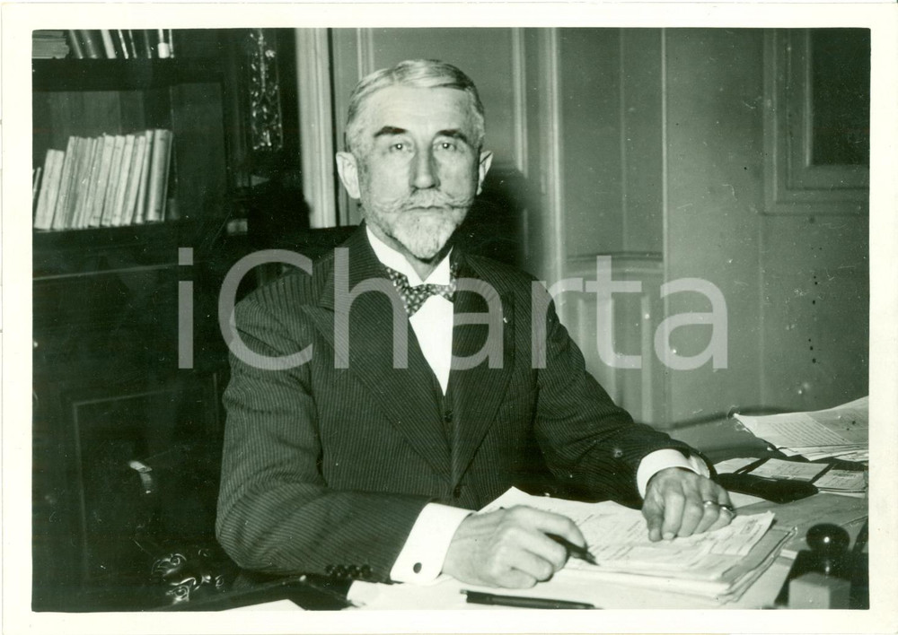 Fotografia d epoca originale 1935 PARIS Viceammiraglio Georges ROBERT Ministero della MARINA Fotografia 1