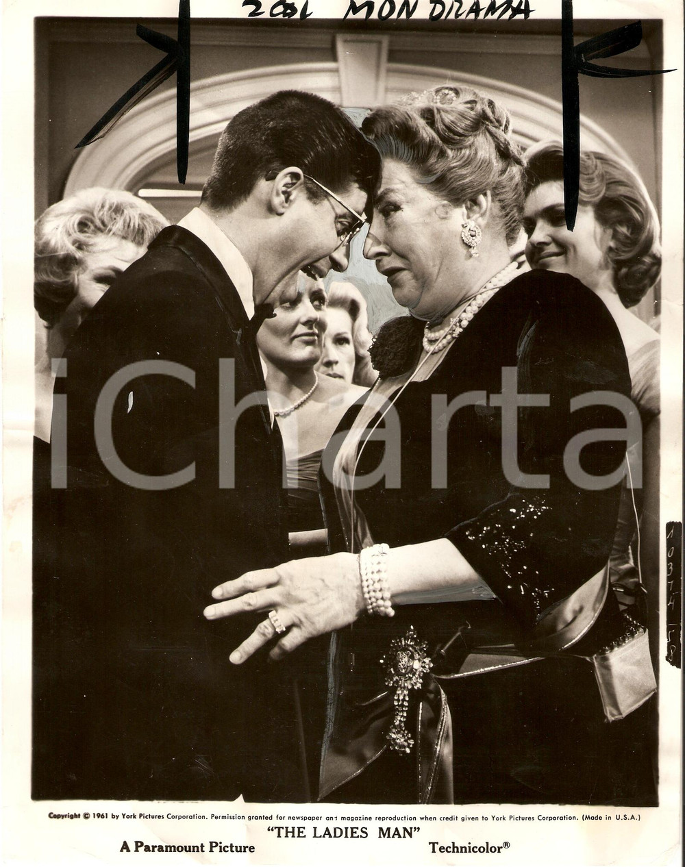 Fotografia d epoca originale 1961 THE LADIES MAN Horseplay by Jerry LEWIS and Helen TRAUBEL Photo 1