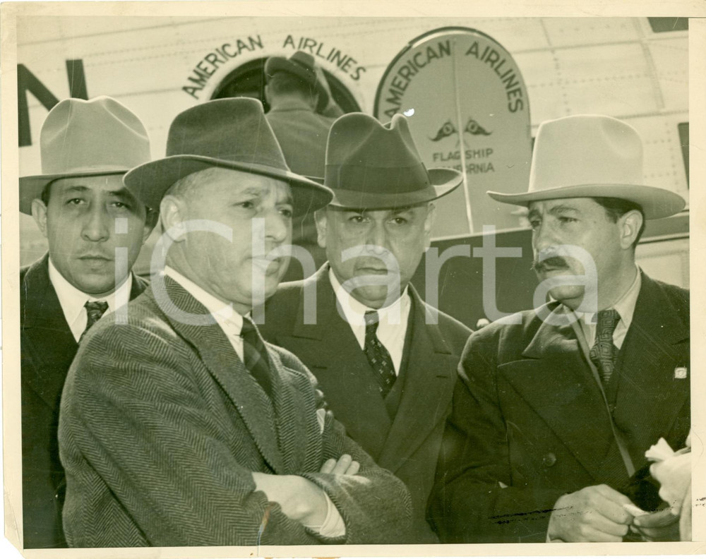 Fotografia d epoca originale 1938 LOS ANGELES Ignacio Garcia TELLEZ Bruno NEWMAN rimpatrio messicani FOTO 1