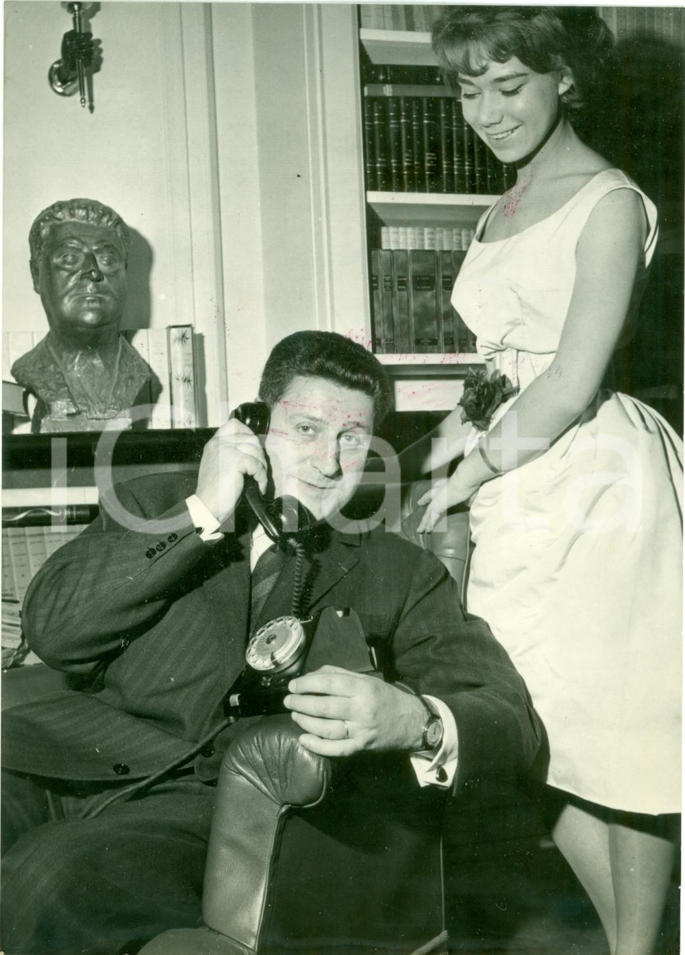 Fotografia d epoca originale 1959 PARIS FRANCE Le romancier Henri Troyat élu à l’Académie française Photo 1
