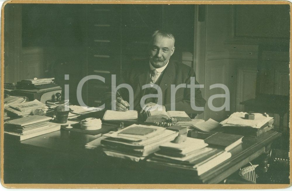 Fotografia d epoca originale 1915 ca LYON F Paul ROCHET de GEX chef des archives de la Ville Photographie 1