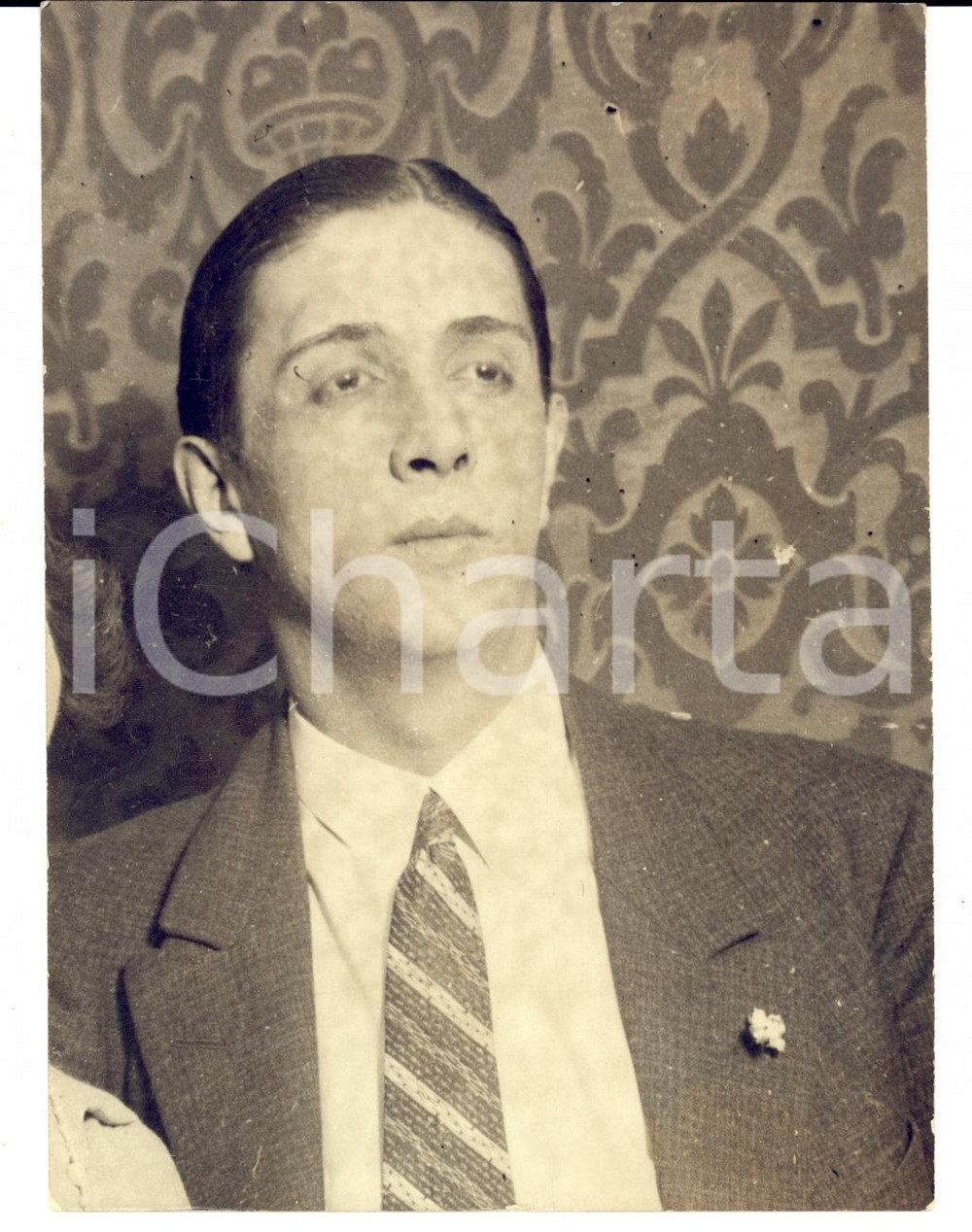 Fotografia d epoca originale 1940 ca BERLIN Portrait of baron Alexander ZUBKOV arrested Photo 1