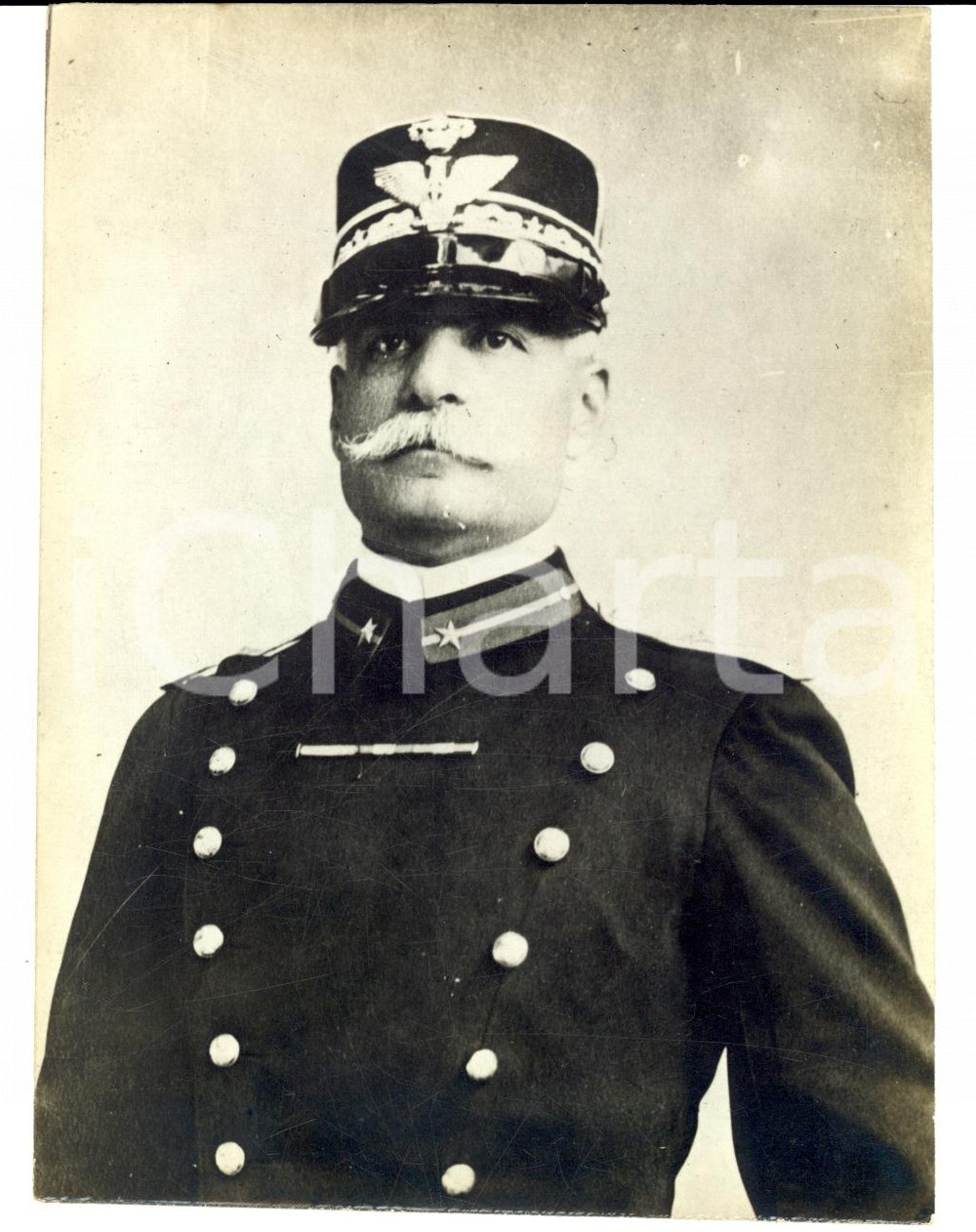 Fotografia d epoca originale 1940 ca ROMA Ritratto generale Settimio PIACENTINI comandante in ALBANIA Foto 1