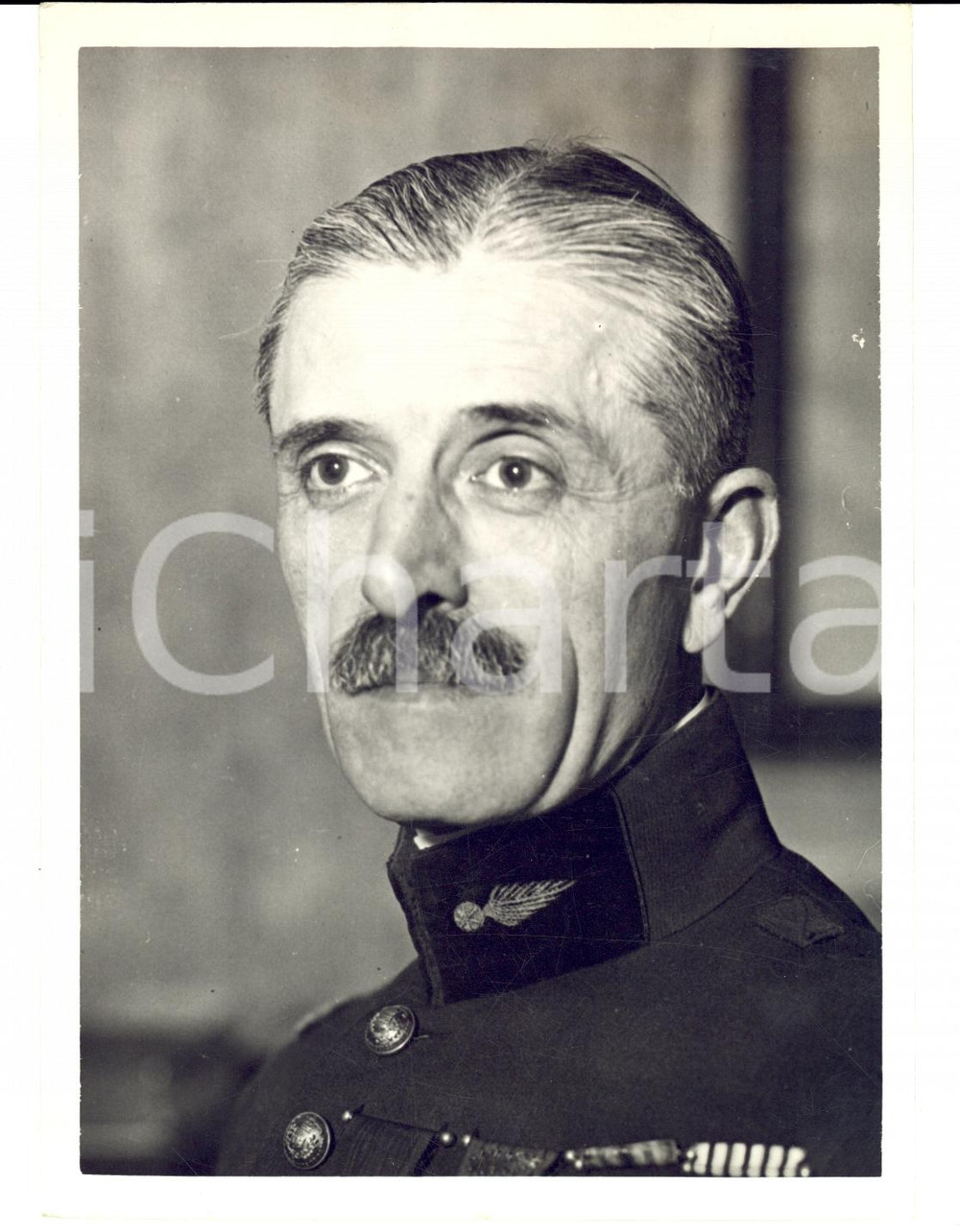Fotografia d epoca originale 1932 PARIS Portrait JeanRenÃ© POUDROUX Commandant sapeurspompiers Photo 1