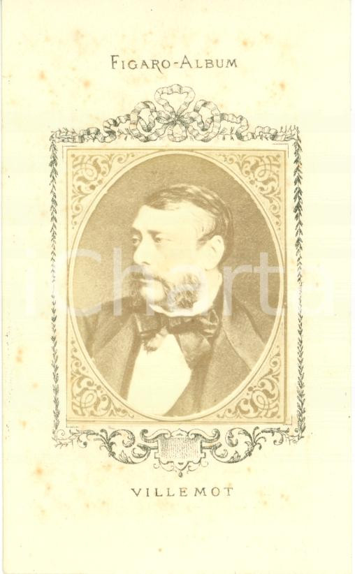 Fotografia d epoca originale 1880 ca PARIS Album LE FIGARO Croniqueur Auguste VILLEMOT Fotografia 1