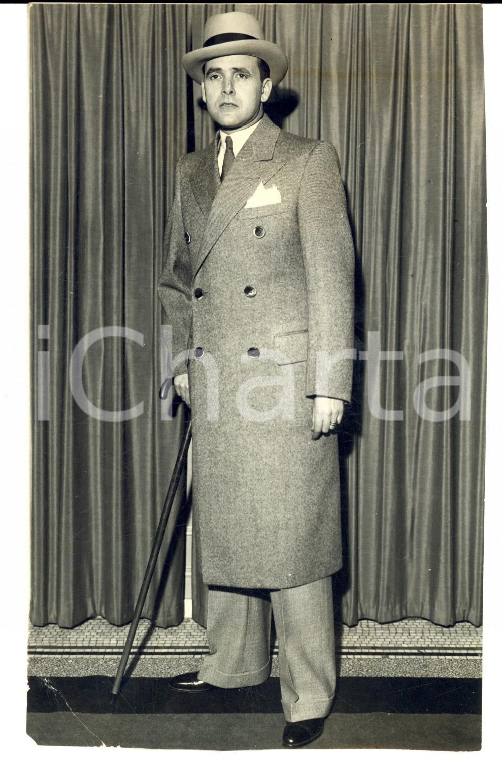 Fotografia d epoca originale 1931 NEW YORK USA John TEMPRE the perfect man for wearing clothes Photo 1