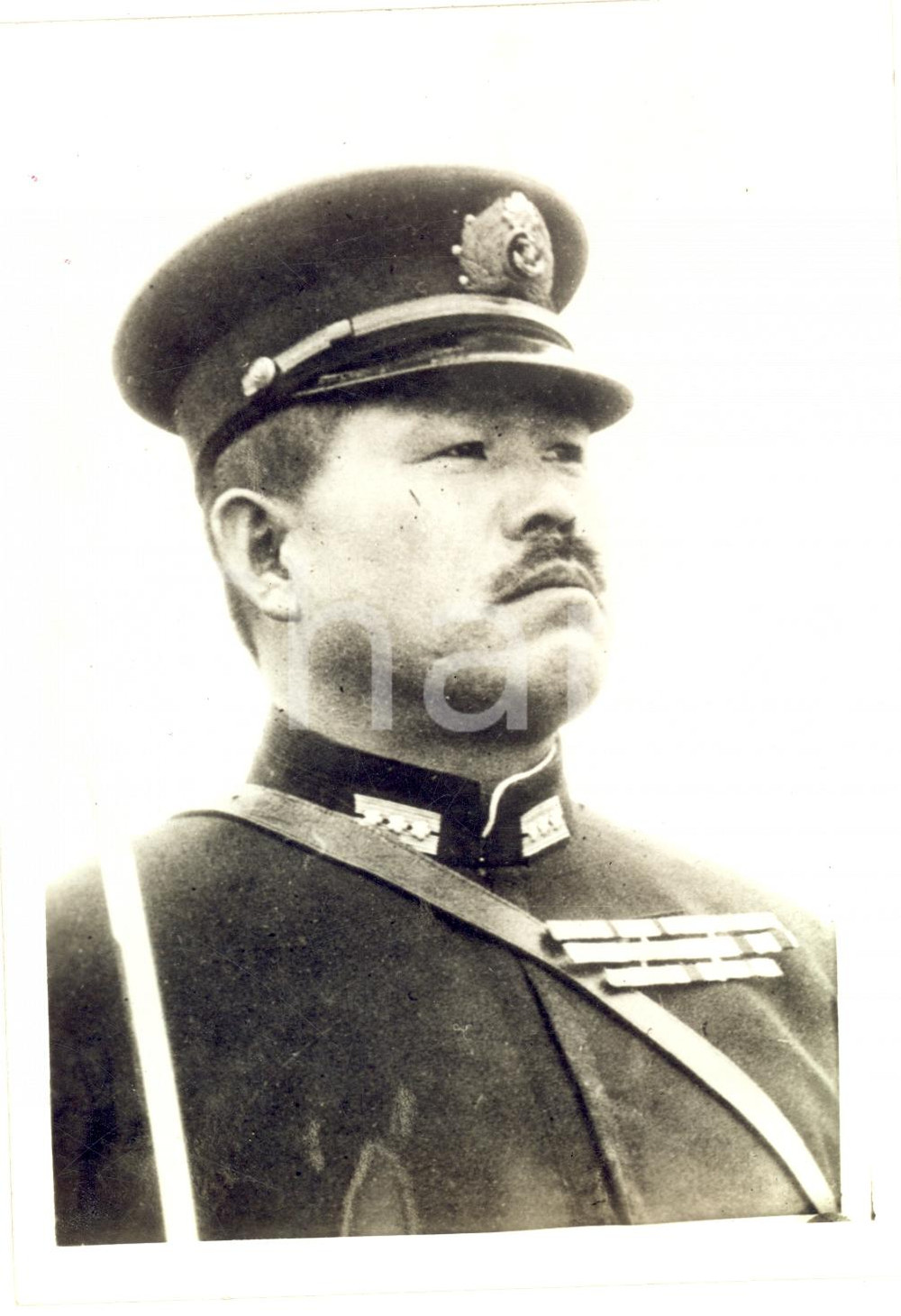Fotografia d epoca originale 1940 ca WW2 JAPAN Portait of captain Kenichi UEMATSU Photo TRAMPUS 1