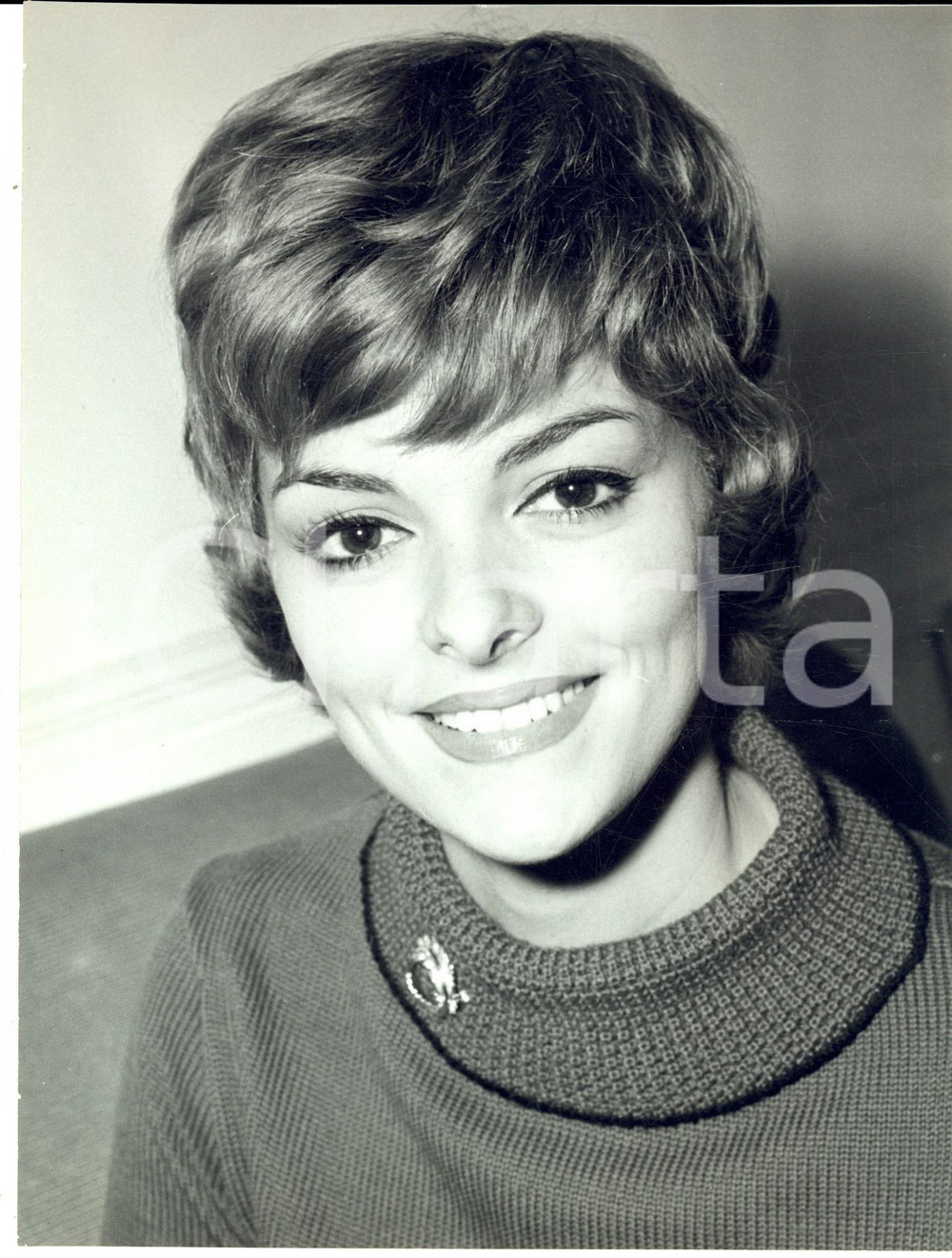 Fotografia d epoca originale 1960 ca PARIS Ritratto dell attrrice Perrette PRADIER Fotografia LYNX 1
