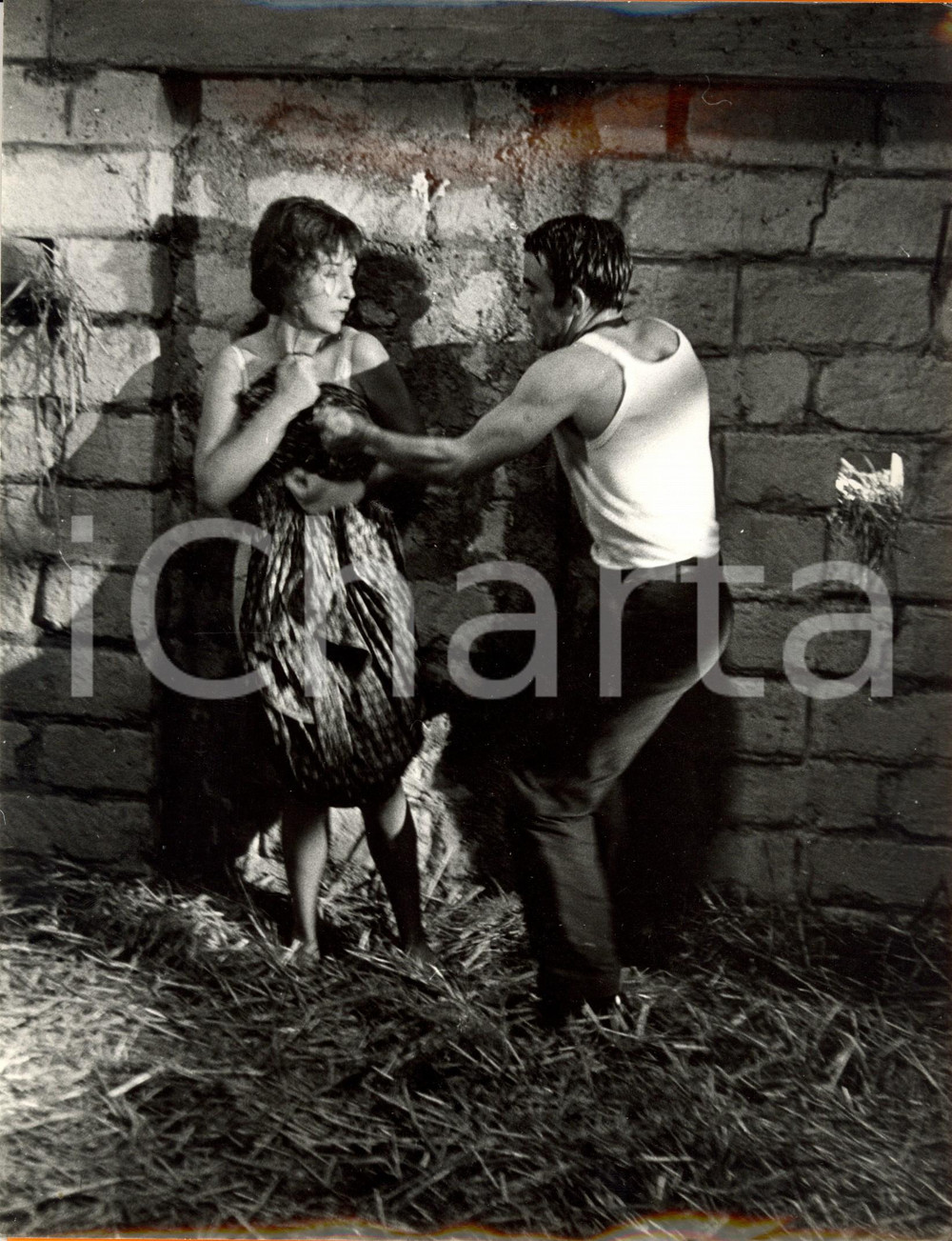 Fotografia d epoca originale 1962 LA SMANIA ADDOSSO GÃ©rard BLAIN e Annette STROYBERG litigano Foto di scena 1