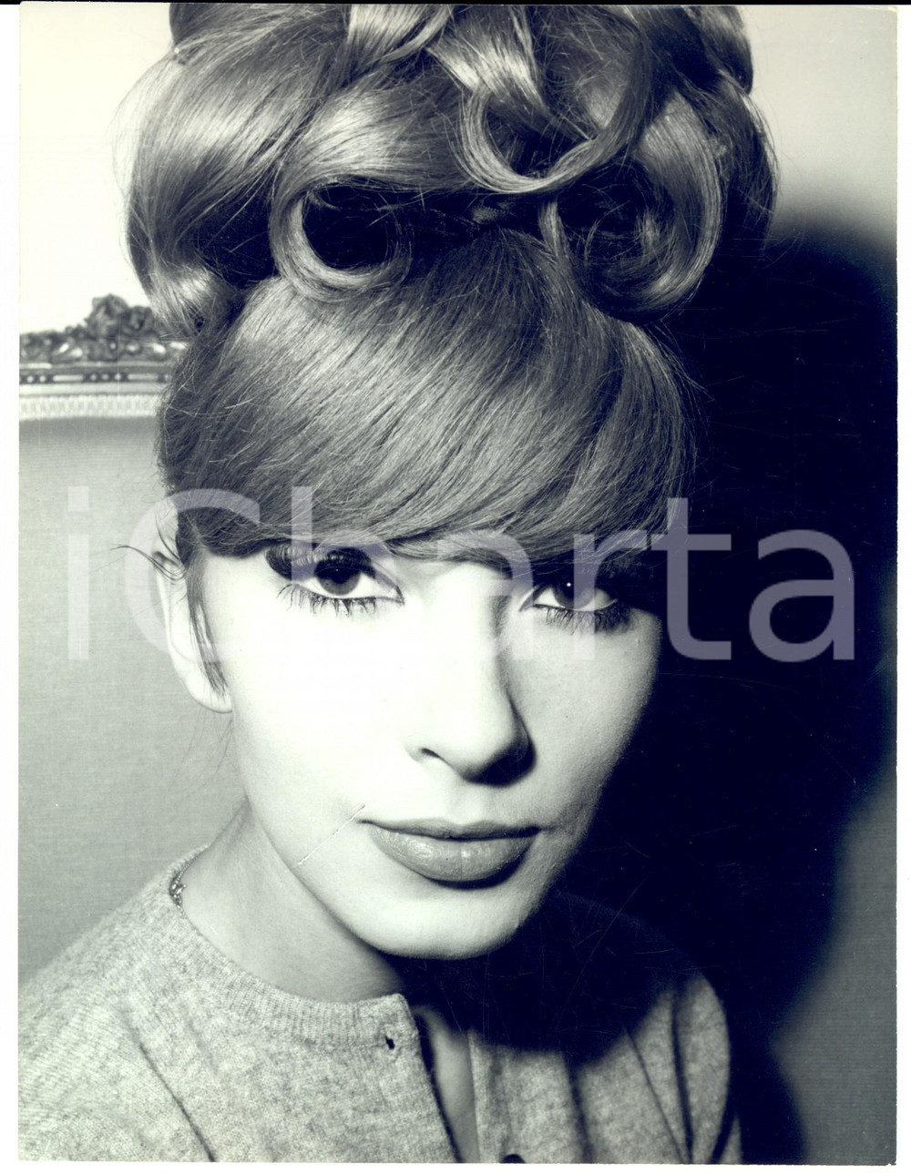 Fotografia d epoca originale 1960 ca PARIS Ritratto dell attrice Dany SAVAL  con lo chignon Foto CINEMA 1