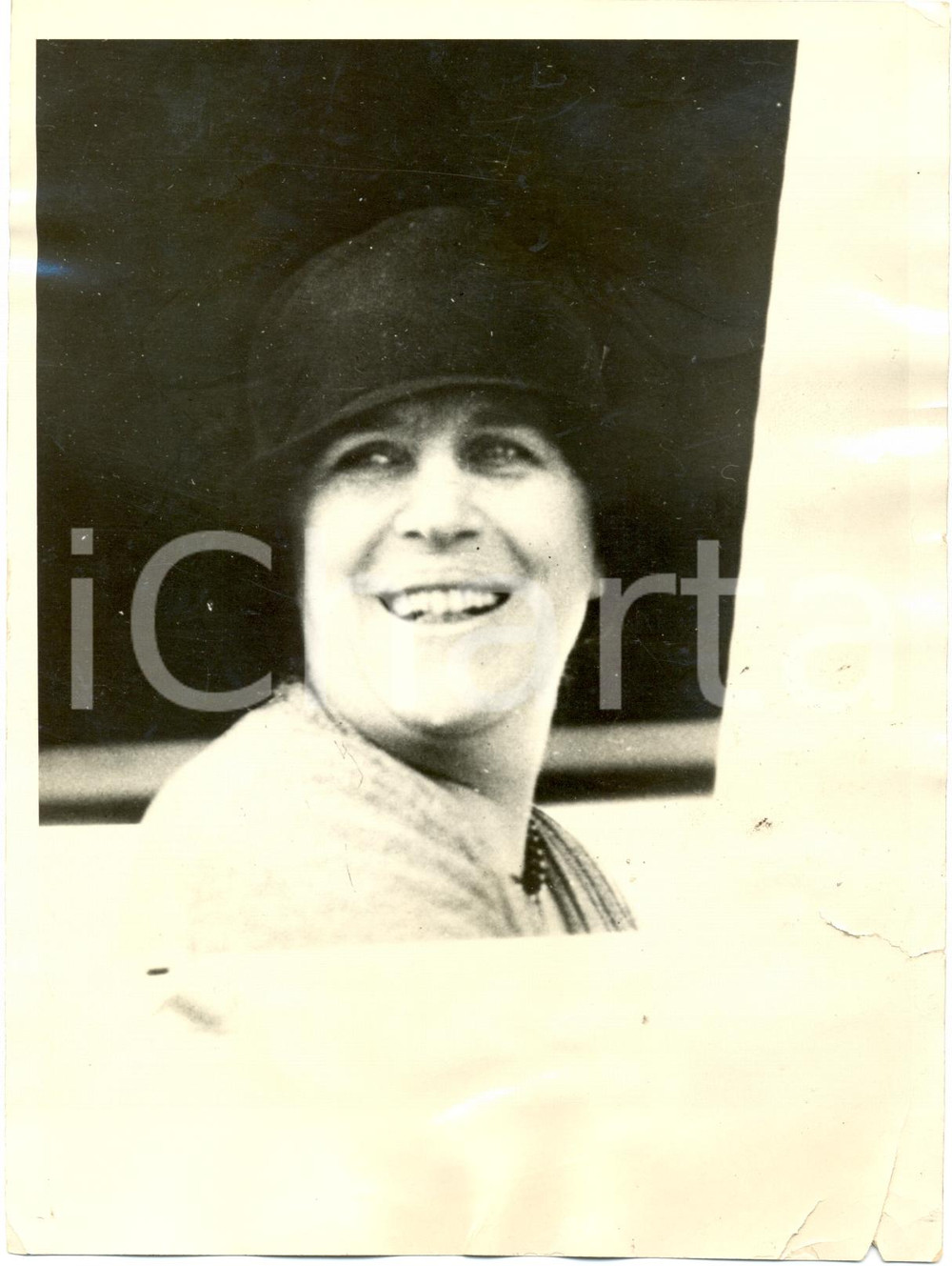 Fotografia d epoca originale 1925 ca ST.PETERSBURGH USA Mrs John TRUMBULL her first sky ride  DANNEGGIATA 1