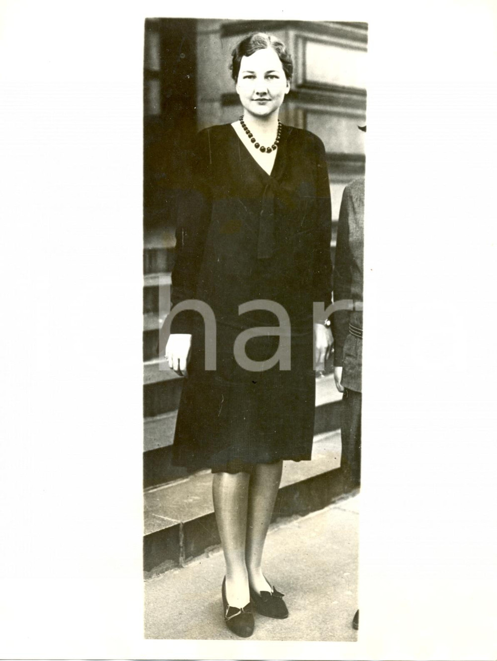 Fotografia d epoca originale 1931 GENEVA Margaret PEGGY WARNER, first woman observer of league affairs 1