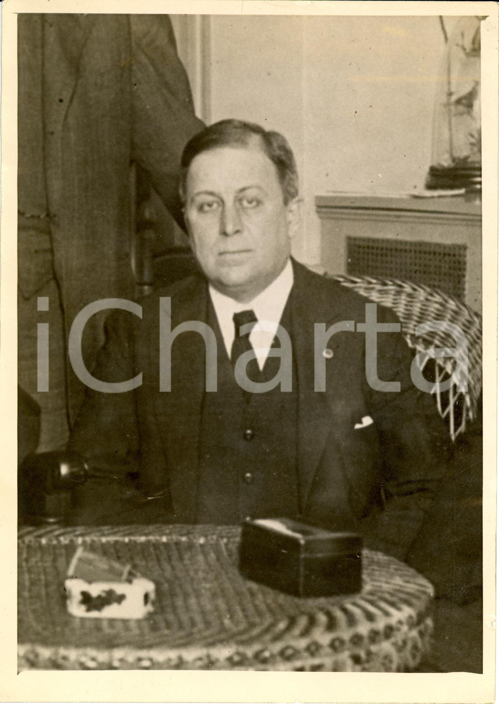 Fotografia d epoca originale 1921 NEW YORK Charles BEECHER WARREN ambasciatore in GIAPPONE Fotografia 1