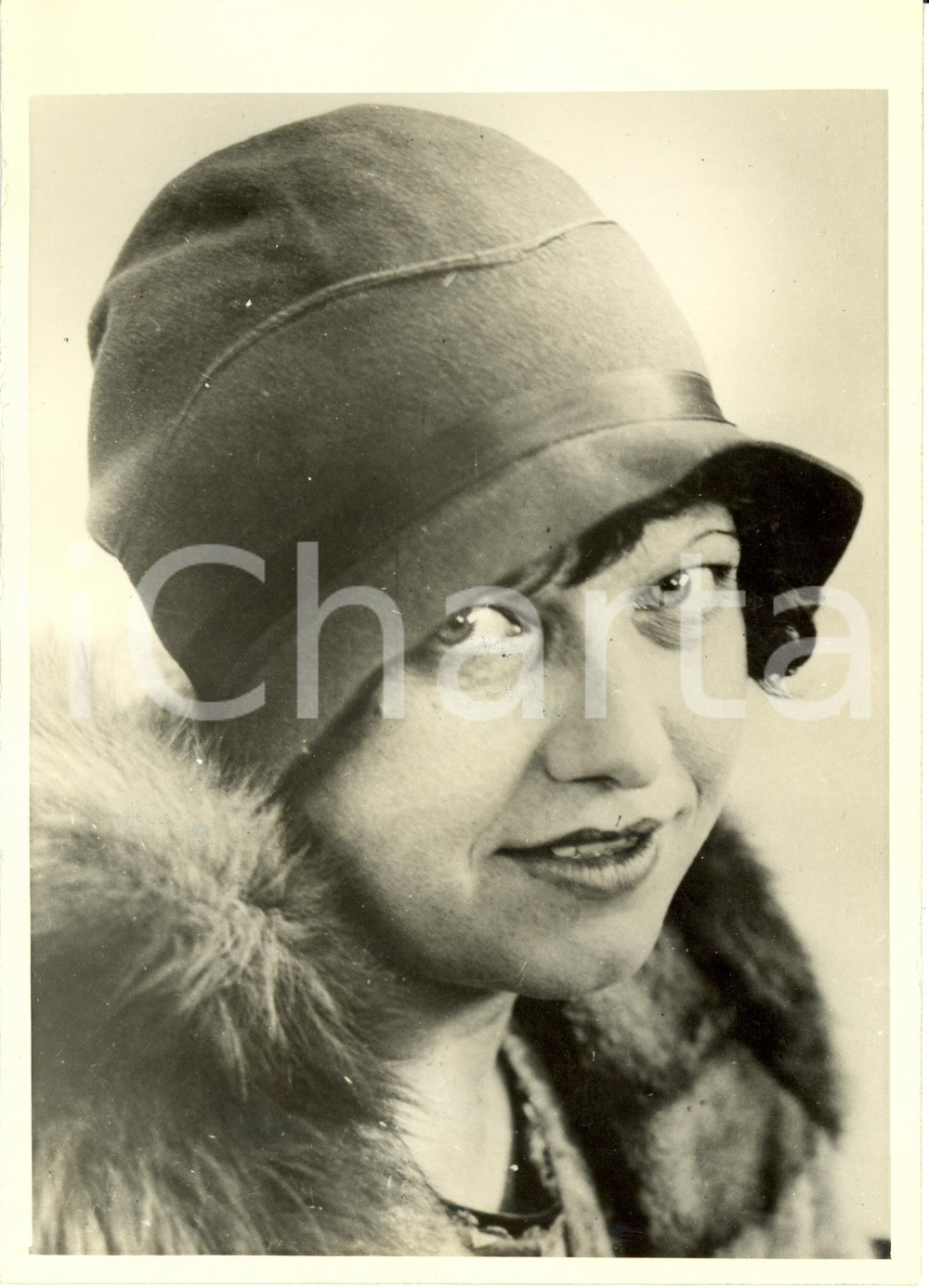 Fotografia d epoca originale 1928 SAN FRANCISCO USA Moglie di JAMES WARNER, radio operatore SOUTHERN CROSS 1