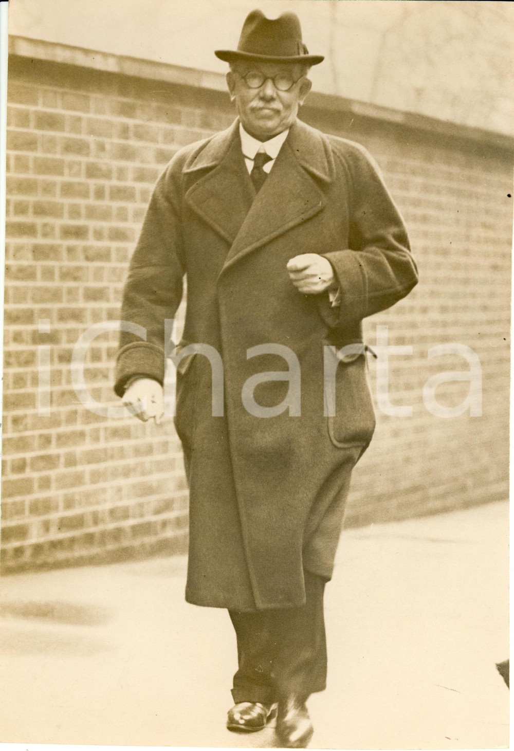 Fotografia d epoca originale 1936 LONDON JAMES HENRY THOMAS al BRITISH CABINET MEETING Foto 1 1